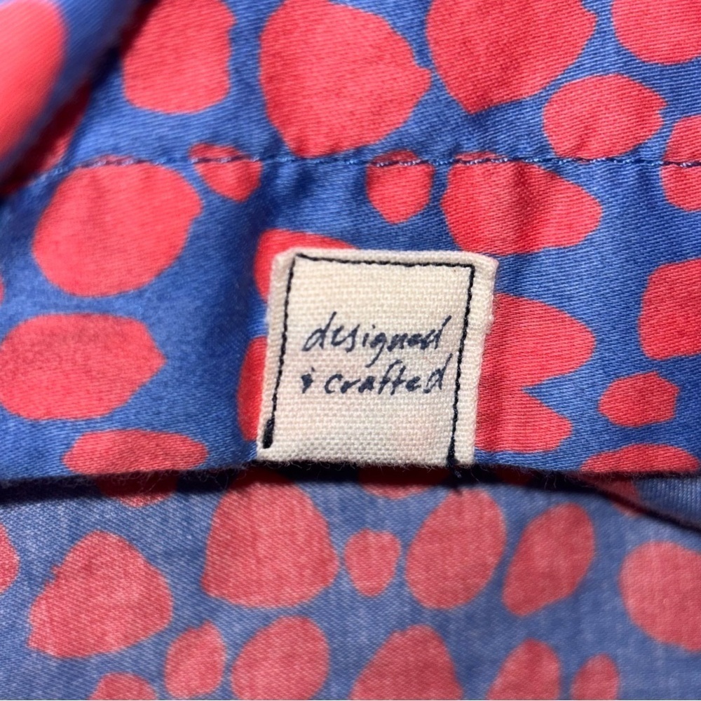 Gap The Shrunken Boyfriend" Printed Sateen Shirt Size S - Picture 7 of 9